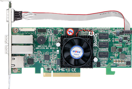 ARECA 8x 12Gb/s SAS PCIe x8 RAID Card,