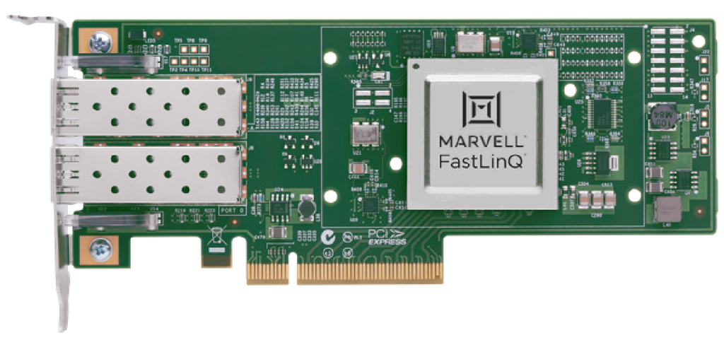 Marvell FastLinQ NIC - 2xSFP28 10/25GbE Ports PCIe x8 iWARP & RoCE v1 & v2