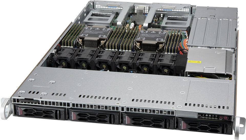 X12 CloudDC 1U, 4x 3.5" SATA, X12DDW-A6, LA15TQC-R860AW