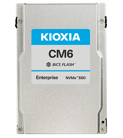 Kioxia CM6-R 3.84TB NVMe PCIe4x4 2x2 2.5" 15mm SIE 1DWPD 5YR