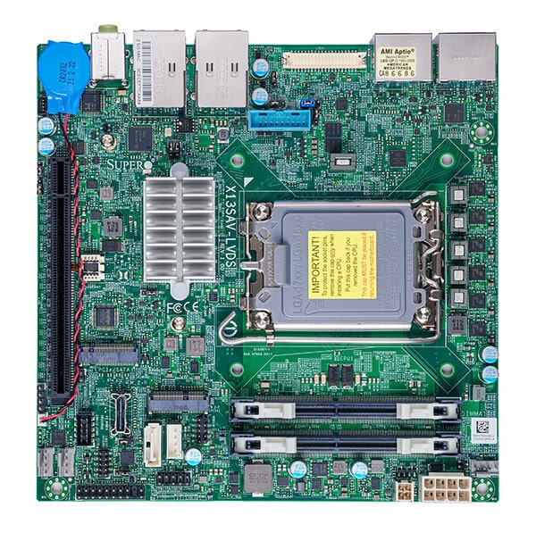 X13SAV-LVDS, Mini ITX, Alder Lake PCH Q670E,LGA1700,PCIe