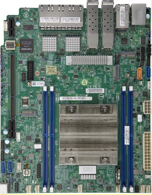 X11SDW-4C-TP13F+,Intel SKL Xeon D Soc,4x DDR4 2400MHz