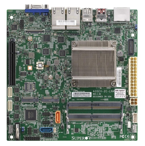 [MBD-A3SEV-2C-LN4-O] A3SEV-2C-LN4, Mini ITX, Elkhard Lake ATOM EmbeddedSoCBGA