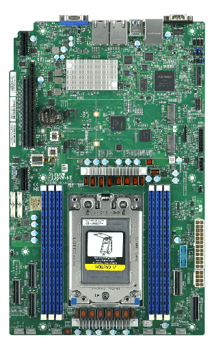 [MBD-H13SVW-NT-O] H13 AMD EPYC UP WIO platform with socket SP6 CPU, SoC, 6