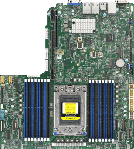 [MBD-H12SSW-NTR-O] H12 AMD UP Platform W/EPYC SP3 ROME CPU SoC,16 DIMM DDR4