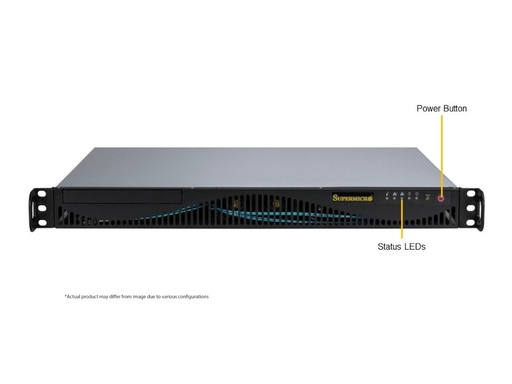 [SYS-511R-ML] UP 1U X13SCH-SYS, CSE-512F-350B1,HF,RoHS