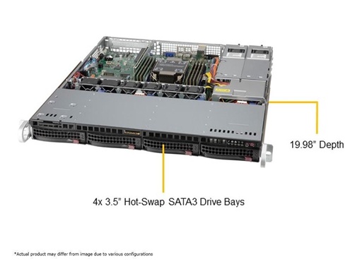 [SYS-510P-MR] UP 1U X12SPO-F, CSE-813MF2TQC-R407CB, RoHS