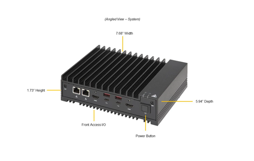 [SYS-E100-13AD-L] Fanless CSE-E101-04 + X13SAN-L-WOHS