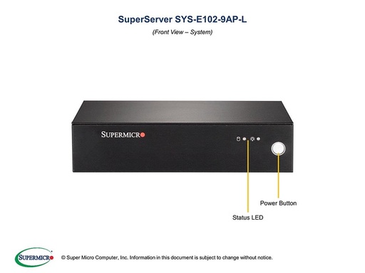 [SYS-E102-9AP-L] CSE-E102 + A2SAN-L