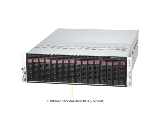 [SYS-531MC-H8TNR] 3U MicroCloud System, X13SCD-F, 938NH-R2K20BP2