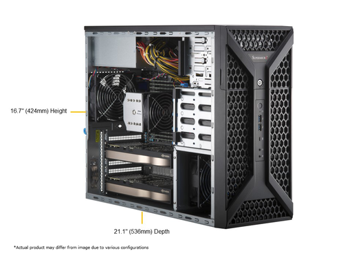 [SYS-531A-I] SuperWorkstation (X13SRA-TF, CSE-735D4-1K26B),HF,RoHS