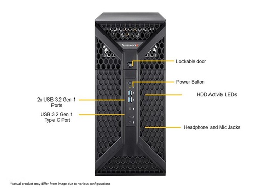 [SYS-531A-IL] SuperWorkstation (X13SAE, CSE-735D4-668B),HF,RoHS