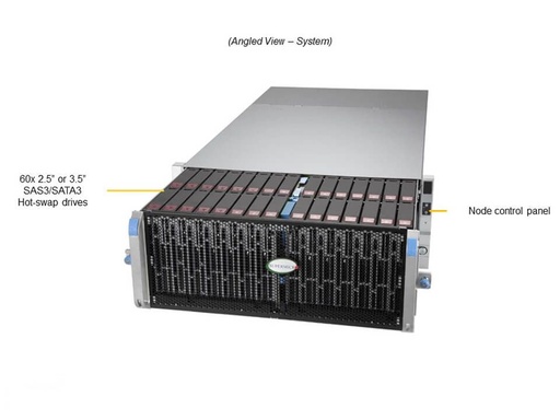 [SSG-640SP-E1CR60] X12 Single Node 60-bay Storage Server