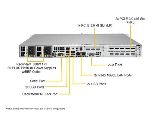 [SYS-5019P-WTR] X11SPW-TF, 815TQC-R504WB