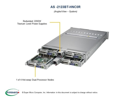 [AS -2123BT-HNC0R] (EOL)H11DST-B, CSV-217BHQ+-R2K22BP, BPN-ADP-6S3008N4-1UBL