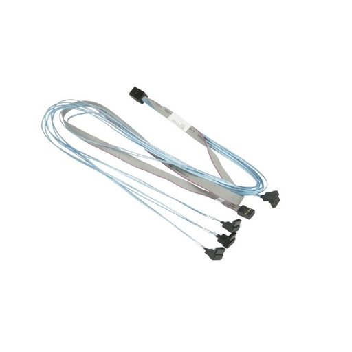 [CBL-SAST-0823] MINI SAS HD-4 SATA LA,INT,RF,75CM,75CM SB,30AWG