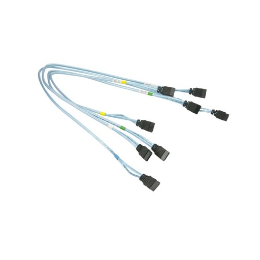 [CBL-0189L] 4x 7pin SATA (STR to STR),55/44/44/34cm,PBF