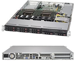 [CSE-113AC2-605WB] 1U SC113 WIO Chassis w/ 600W (Quick Release Rail Set)