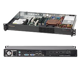 [CSE-510-203B] Black 1U SC510 chassis w/ 200W