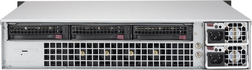 [CSE-823MTQC-R802WB] Black 2U SC823M SAS3 WIO Chassis w/ Redundant 800W, RoHS