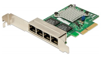 [AOC-SGP-I4] Std LP 4-port GbE RJ45, Intel i350 (Retail Pack)