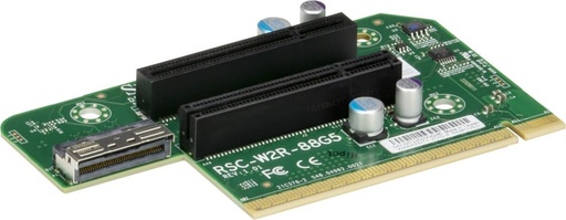 [RSC-W2R-88G5] 2U RHS WIO Riser card with two PCI-E 5.0 X8 slots,HF,Ro