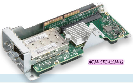 [AOM-CTG-I2SM-12-O] MicroLP Mocule 2-port 10GbE SFP+Intel 82599ES for MicroC