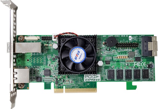 [ARC-1886-4X8I] ARECA 12 PORT TRI MODE RAID PCIE 4 X8,