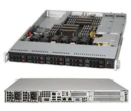 [CSE-116AC2-R706WB] Black 1U SC116 Chass W/ 750W and PCIe NVMe Backplane