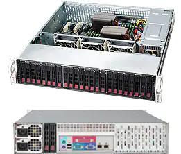 [CSE-216BA-R920LPB] Black 2U SC216B LP chassis w/ Redundant 920W