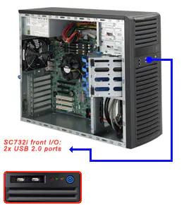 [CSE-732I-500B] Black SC732i Desktop W/ 500W