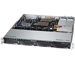 [CSE-813MFTQ-R606CB] Black 1U STD SC813MFTQ Chass w/ Redundant 600W
