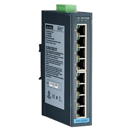 [EKI-2528I-BE] 8-port Unmanaged Ind. Ethernet Switch,Wide Temp.