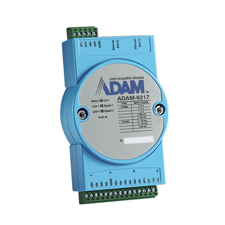 [ADAM-6217-B] 8-ch Isolated Analog Input Modbus TCP Module