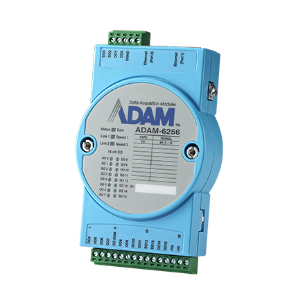 [ADAM-6256-B] 16-ch Isolated Digital Output Modbus TCP Module