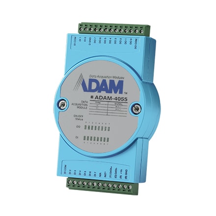 [ADAM-4055-C] 16-Ch Isolated DI/DO Module w/ LED & Modbus