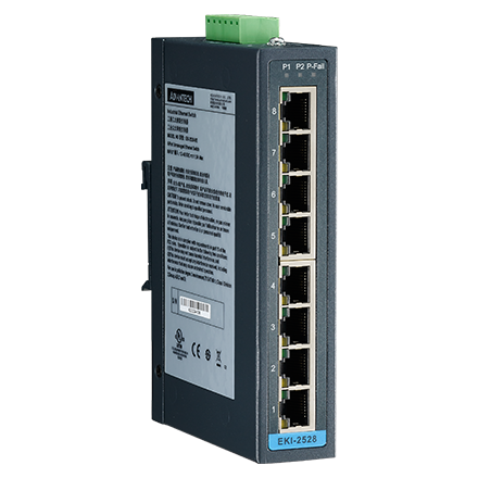 [EKI-2528-BE] 8-port 10/100Mbps Unmanaged Ethernet switch