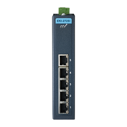 [EKI-2725-CE] 5-port Ind. Unmanaged GbE Switch