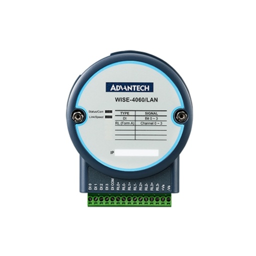 [WISE-4060LAN-B] 4-ch DI and 4-ch Relay IoT Ethernet I/O Module