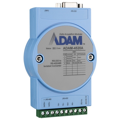 [ADAM-4520A-A] Robust RS-232 to RS-422/485 Isolated Converter