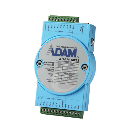 [ADAM-6022-A1E] Ethernet-based Dual-loop PID Controller