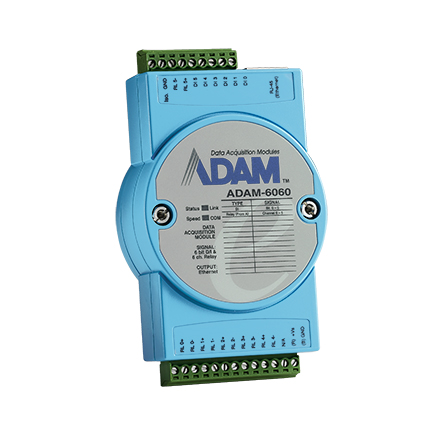 [ADAM-6060-D1] 6 Relay Output/6 DI Module