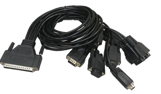 [OPT8H-AE] 1m Male DB-62 to 8x Male DB-9 Cable
