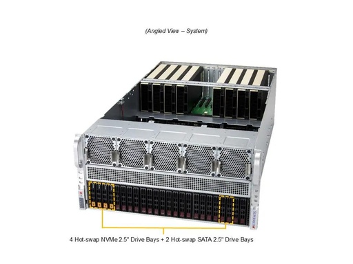 [AS -5126GS-TNRT] H14DSG-O-CPU, CSE-528G, 5U GPU direct attached server