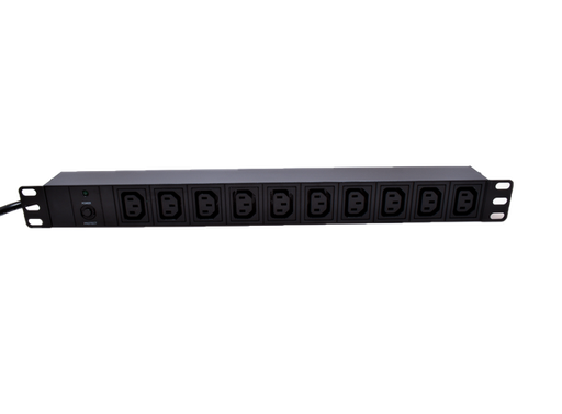 [PDU-10C13-2M-C14-OP] LinkIT 19" Strømskinne 10xC13 2m