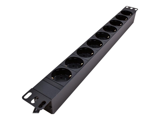 [PDU-9S-3M-S] LinkIT 19" Strømskinne 9xCEE 7/4 3m