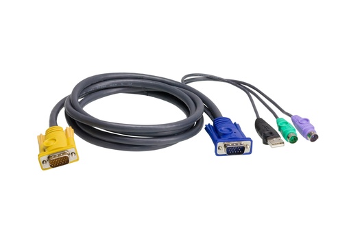 [2L-5303UP] Aten KVM Cable PS/2-USB 3.0m 2L-5303UP