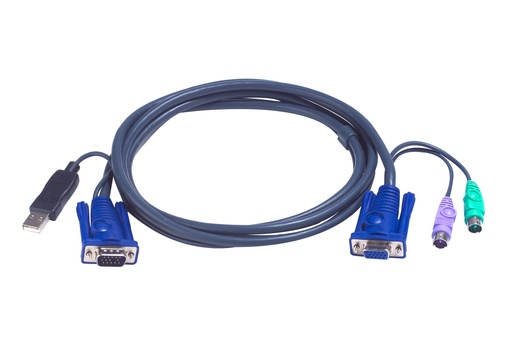 [2L-5502UP] Aten KVM kabel type G   1,8m  PC og Mac