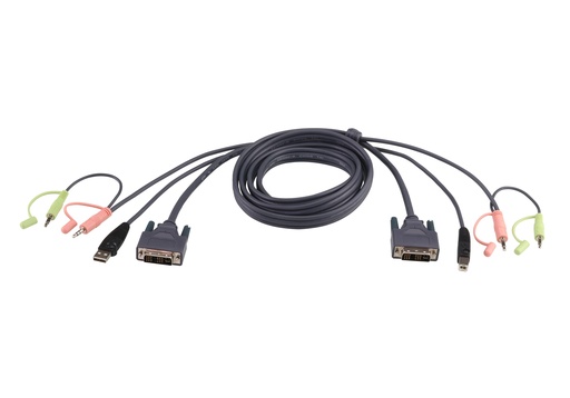 [2L-7D05UD] Aten KVM cable DVI-D (DL) + USB, 5.0m