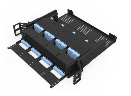[LI-UHD2U-288C-MPO] LinkIT 2U slim panel for 24xMPO cassettes